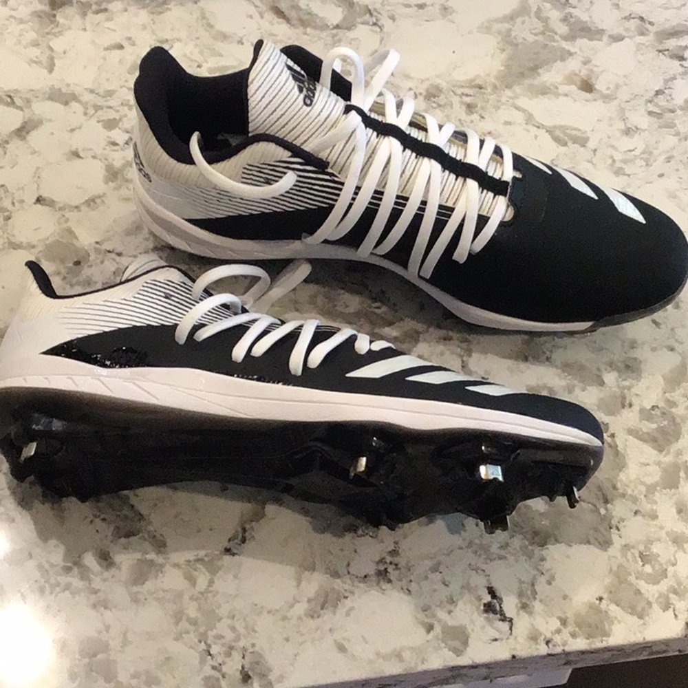 adidas Black and White Athletic Shoes